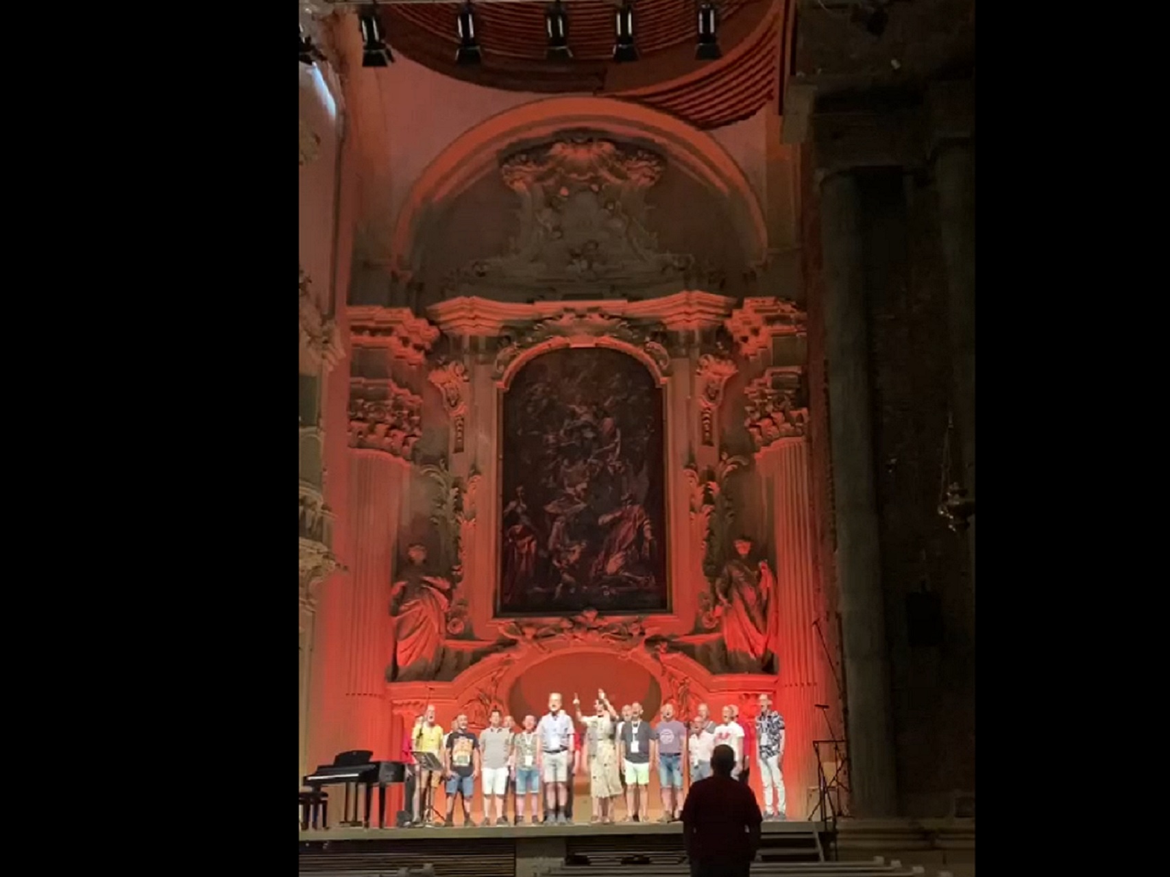 Various Voices Bologna repetitie in de kerk
